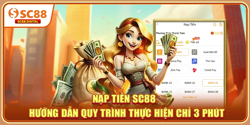 Nạp Tiền SC88 - Hướng Dẫn Quy Trình Thực Hiện Chỉ 3 Phút